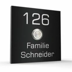 Türklingel Edelstahl 90x90mm Klingelplatte Klingelbrett -Türschilder aus Edelstahl Geschäft tuerklingel edelstahl 90x90mm klingelplatte klingelbrett3