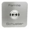 Türklingel Edelstahl 90x90mm Mit 35mm LED Taster