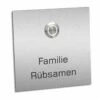 Türklingel Edelstahl Klingelplatte 100x100mm