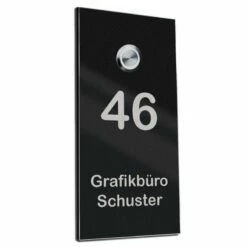 Türklingel Edelstahl Mit 35mm LED Taster 135x280 Mm -Türschilder aus Edelstahl Geschäft tuerklingel edelstahl mit 35mm led taster 135x280 mm4