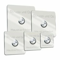 Türklingel Edelstahl RAL 9016 Verkehrsweiß Mit 35mm LED Taster