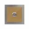 Türklingel Perlgold 100x100mm Pulverbeschichtet Gold RAL 1036