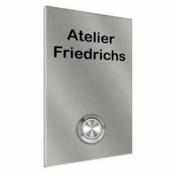 Türklingel Klingelplatte Pfostenklingel 50x80mm Tiggy1