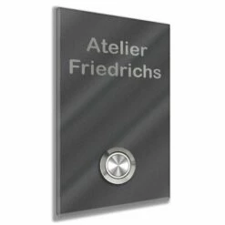 Türklingel Klingelplatte Pfostenklingel 50x80mm Tiggy1 -Türschilder aus Edelstahl Geschäft tuerklingel klingelplatte pfostenklingel 50x80mm tiggy15