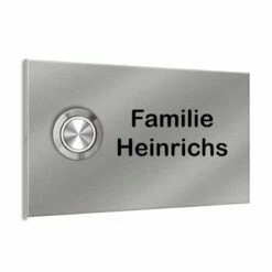 Türklingel Klingelplatte Pfostenklingel 80x50mm Tiggy3