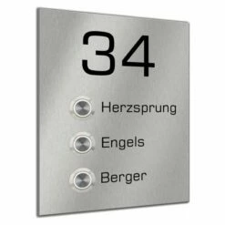 Türklingel Mehrfamilien 200x260mm Für 3 Familienhaus