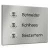 Türklingel Mehrfamilienhaus 140x110mm Edelstahl