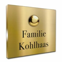 Türklingel Messing 110x90mm 4mm Stärke Der Klingelplatte Typ2