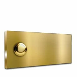 Türklingel Messing 120x50mm 4mm Stärke Ohne Beschriftung