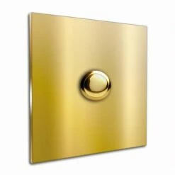 Türklingel Messing 90x90mm 4mm Stärke Ohne Beschriftung