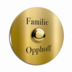 Türklingel Messing Rund 70mm Durchmesser 4mm Stärke Der Klingelplatte