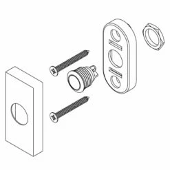 Türklingel Rechteckig Verdeckt 65x30x10mm Edelstahl Gebürstet -Türschilder aus Edelstahl Geschäft tuerklingel rechteckig verdeckt 65x30x10mm edelstahl gebuerstet3