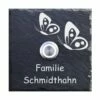 Türklingel Schiefer 100x100mm 2 Schmetterlinge