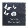 Türklingel Schiefer 100x100mm 3 Schmetterlinge