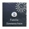 Türklingel Schiefer 130x130mm Klingelplatte Klingelschild Smilo