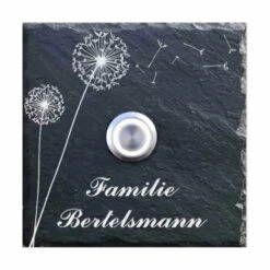 Türklingel Schiefer In Versch. Größen Pusteblume