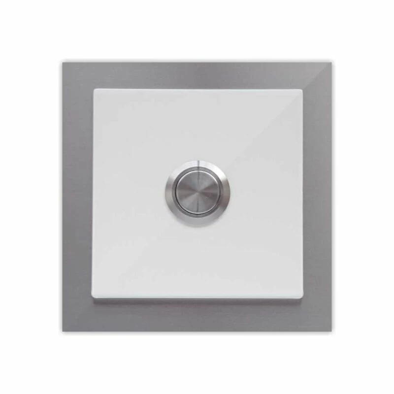 Türklingel Weiß 100x100mm Pulverbeschichtet Reinweiß RAL 9010 1 Türklingel Weiß 100x100mm Pulverbeschichtet Reinweiß RAL 9010