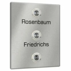 Türklingel Zweifamilienhaus 100x140mm Mit Lichttaster