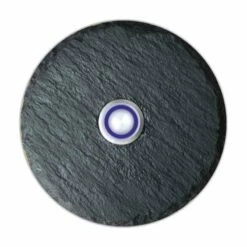 Türklingelschild Naturschiefer Durchmesser 100mm Blanko