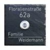 Türklingelschild Schiefer 100x100mm Modern