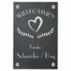 Türschild Aus Natur Schiefer 200x300 Mm Inkl. Beschriftung Willkommen 1