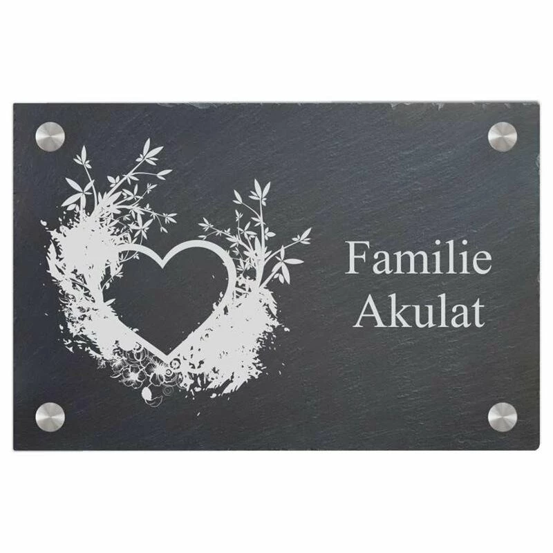 Türschild Aus Natur Schiefer 300x200 Mm Inkl. Beschriftung Hearth 1 Türschild Aus Natur Schiefer 300x200 Mm Inkl. Beschriftung Hearth