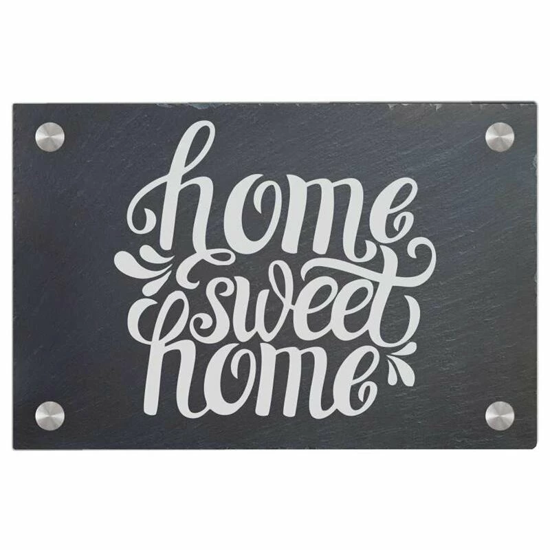 Türschild Aus Natur Schiefer 300x200 Mm Inkl. Beschriftung Home Sweet Home 1 Türschild Aus Natur Schiefer 300x200 Mm Inkl. Beschriftung Home Sweet Home