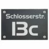 Türschild Aus Natur Schiefer 300x200 Mm Inkl. Beschriftung Number 1