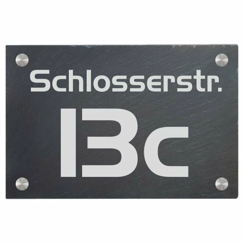 Türschild Aus Natur Schiefer 300x200 Mm Inkl. Beschriftung Number 1 1 Türschild Aus Natur Schiefer 300x200 Mm Inkl. Beschriftung Number 1