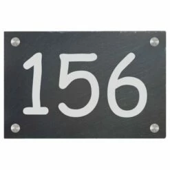 Türschild Aus Natur Schiefer 300x200 Mm Inkl. Beschriftung Number