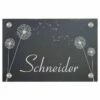 Türschild Aus Natur Schiefer 300x200 Mm Inkl. Beschriftung Pustilinschen