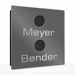 Ultraflache Aufputz 2 Familien Funkklingel Edelstahl 120x120mm Hilda -Türschilder aus Edelstahl Geschäft ultraflache aufputz 2 familien funkklingel edelstahl 120x120mm hilda5