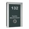 Ultraflache Aufputz Funkklingel Anthrazit RAL 7016 110x160mm RW 400m 52 Melodien Winchi