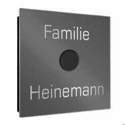 Ultraflache Aufputz Funkklingel Edelstahl 100x100mm RW 400m 52 Melodien Beate -Türschilder aus Edelstahl Geschäft ultraflache aufputz funkklingel edelstahl 100x100mm rw 400m 52 melodien beate4