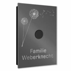 Ultraflache Aufputz Funkklingel Edelstahl 110x160mm Pusteblume RW 400m 52 Melodien -Türschilder aus Edelstahl Geschäft ultraflache aufputz funkklingel edelstahl 110x160mm pusteblume rw 400m 52 melodien4