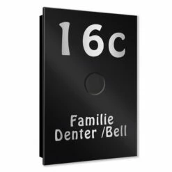 Ultraflache Aufputz Funkklingel Edelstahl 110x160mm RW 400m 52 Melodien Luci -Türschilder aus Edelstahl Geschäft ultraflache aufputz funkklingel edelstahl 110x160mm rw 400m 52 melodien luci3