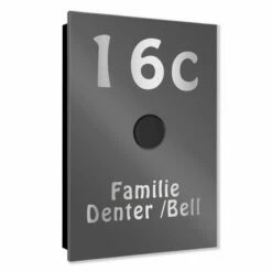 Ultraflache Aufputz Funkklingel Edelstahl 110x160mm RW 400m 52 Melodien Luci -Türschilder aus Edelstahl Geschäft ultraflache aufputz funkklingel edelstahl 110x160mm rw 400m 52 melodien luci4