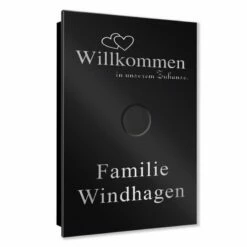 Ultraflache Aufputz Funkklingel Edelstahl 110x160mm RW 400m Willkommen -Türschilder aus Edelstahl Geschäft ultraflache aufputz funkklingel edelstahl 110x160mm rw 400m willkommen3
