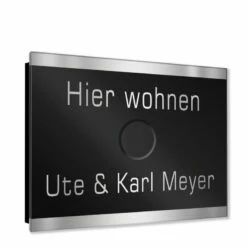 Ultraflache Aufputz Funkklingel Edelstahl 110x85mm RW 400m 52 Melodien Amelie -Türschilder aus Edelstahl Geschäft ultraflache aufputz funkklingel edelstahl 110x85mm rw 400m 52 melodien amelie3