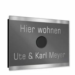 Ultraflache Aufputz Funkklingel Edelstahl 110x85mm RW 400m 52 Melodien Amelie -Türschilder aus Edelstahl Geschäft ultraflache aufputz funkklingel edelstahl 110x85mm rw 400m 52 melodien amelie4