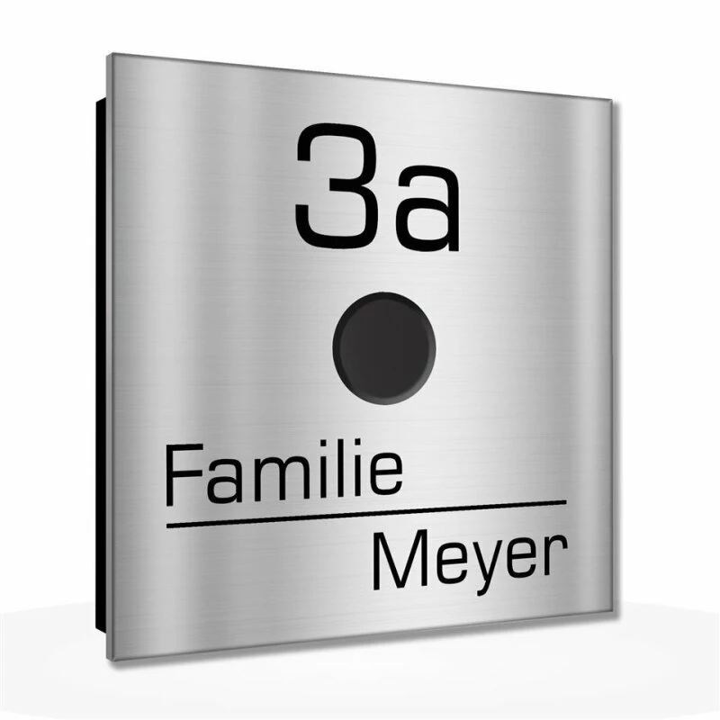 Ultraflache Aufputz Funkklingel Edelstahl 120x120mm RW 400m 52 Melodien Lena 1 Ultraflache Aufputz Funkklingel Edelstahl 120x120mm RW 400m 52 Melodien Lena