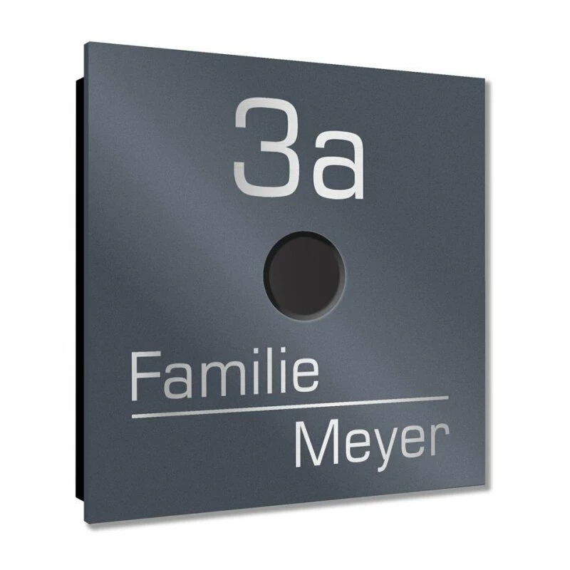 Ultraflache Aufputz Funkklingel Edelstahl 120x120mm RW 400m 52 Melodien Lena 2 Ultraflache Aufputz Funkklingel Edelstahl 120x120mm RW 400m 52 Melodien Lena – Bild 2