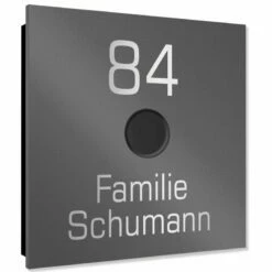 Ultraflache Aufputz Funkklingel Edelstahl 120x120mm RW 400m 52 Melodien Lilly -Türschilder aus Edelstahl Geschäft ultraflache aufputz funkklingel edelstahl 120x120mm rw 400m 52 melodien lilly4