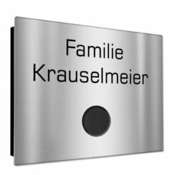 Ultraflache Aufputz Funkklingel Edelstahl 130x100mm RW 400m 52 Melodien Rudi