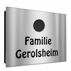 Ultraflache Aufputz Funkklingel Edelstahl 130x100mm RW 400m 56 Melodien Tanja