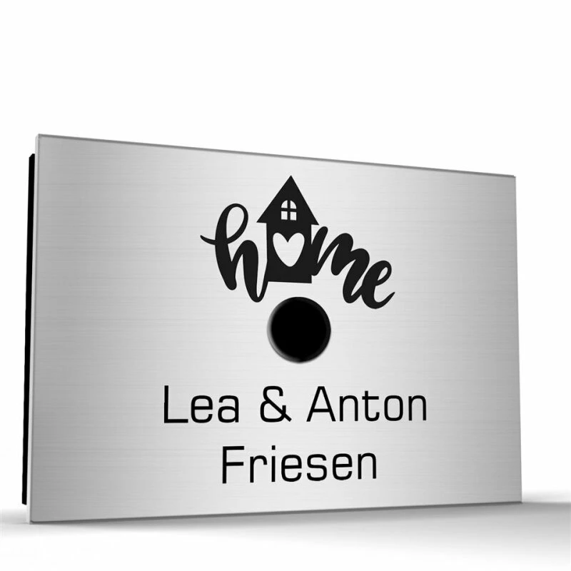 Ultraflache Aufputz Funkklingel Edelstahl 160x110mm RW 400m Home 1 Ultraflache Aufputz Funkklingel Edelstahl 160x110mm RW 400m Home