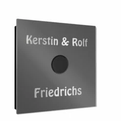 Ultraflache Aufputz Funkklingel Edelstahl 80x80mm RW 400m 52 Melodien Dennis -Türschilder aus Edelstahl Geschäft ultraflache aufputz funkklingel edelstahl 80x80mm rw 400m 52 melodien dennis4