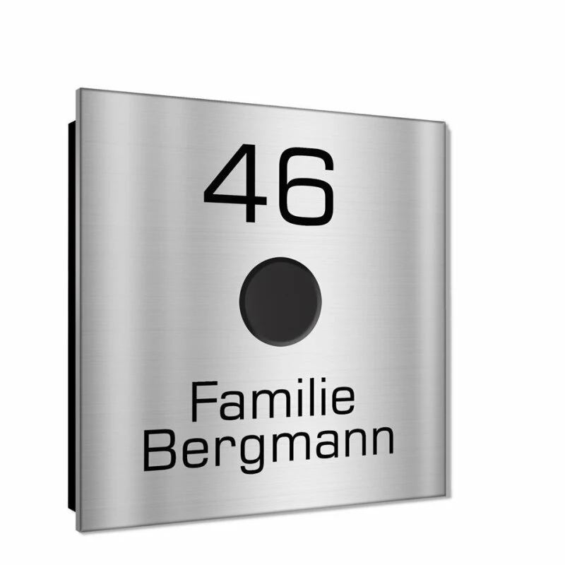 Ultraflache Aufputz Funkklingel Edelstahl 80x80mm RW 400m 52 Melodien Sam 1 Ultraflache Aufputz Funkklingel Edelstahl 80x80mm RW 400m 52 Melodien Sam