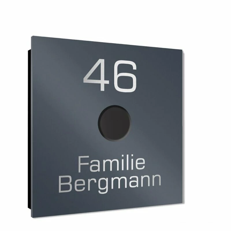 Ultraflache Aufputz Funkklingel Edelstahl 80x80mm RW 400m 52 Melodien Sam 2 Ultraflache Aufputz Funkklingel Edelstahl 80x80mm RW 400m 52 Melodien Sam – Bild 2