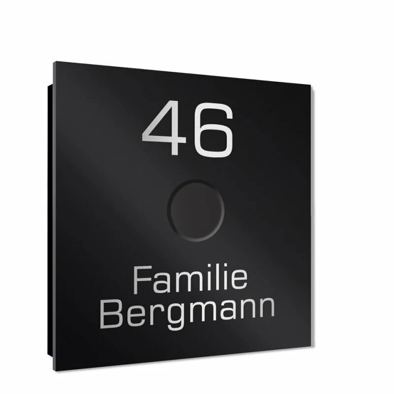 Ultraflache Aufputz Funkklingel Edelstahl 80x80mm RW 400m 52 Melodien Sam 3 Ultraflache Aufputz Funkklingel Edelstahl 80x80mm RW 400m 52 Melodien Sam – Bild 3